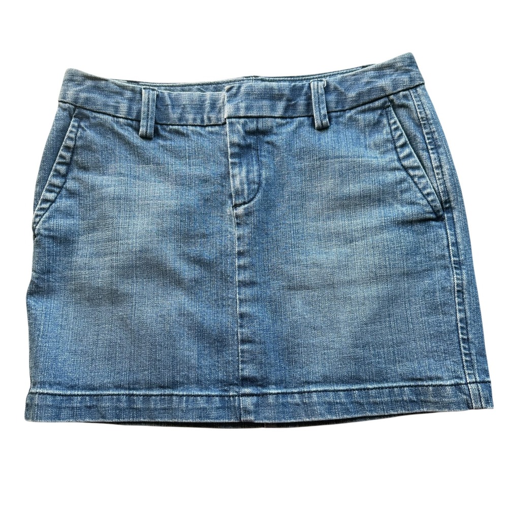 Gap Denim Mini Skirt Blue‎ Casual Everyday Classic Size 1